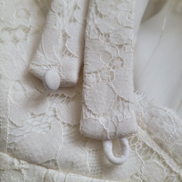 Keepsake The Label Sublime Drean Lace Halter Dress SZ S Ivory - Picture 8 of 14